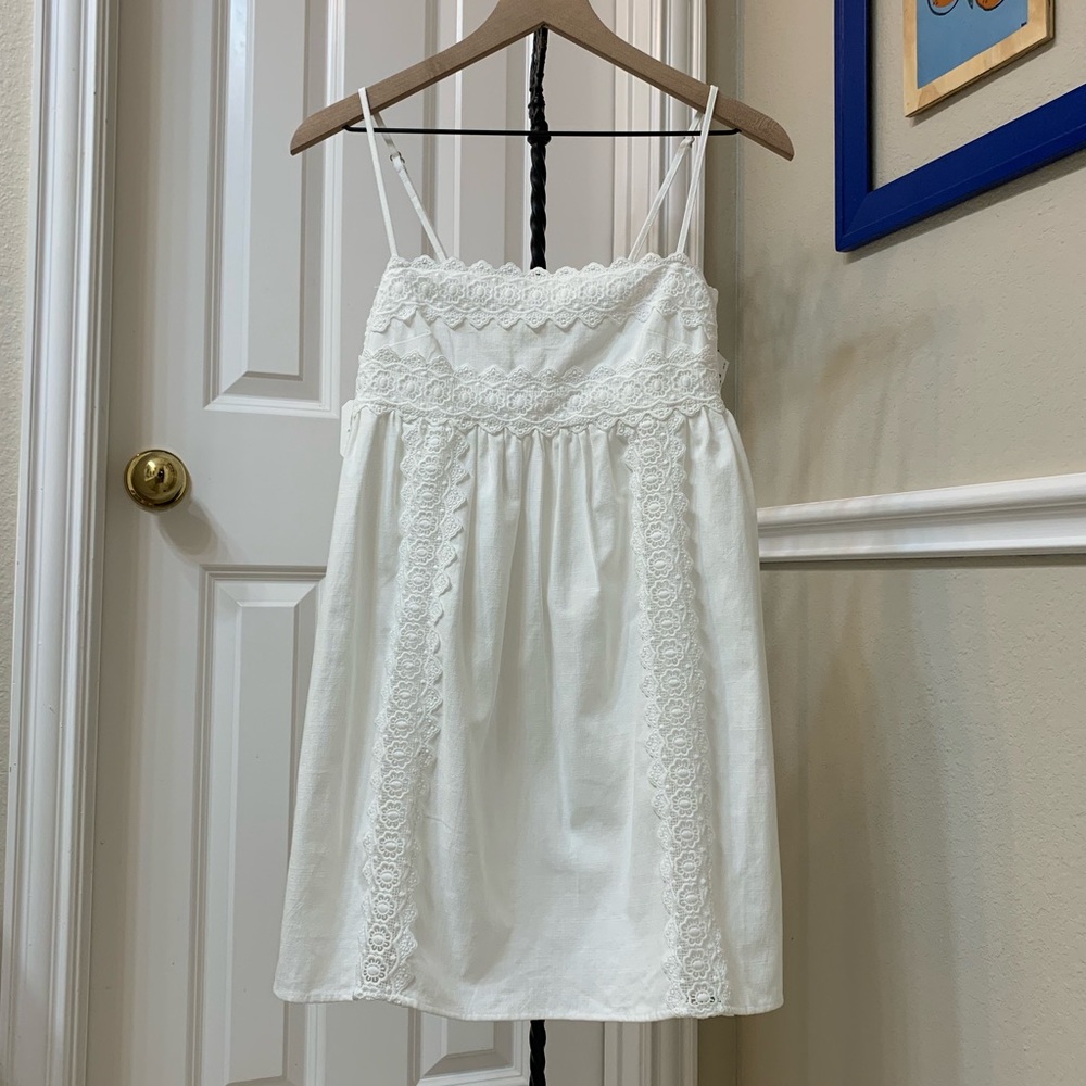 Altar'd State Ivory Smocked Dress